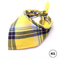 Plaid Cat Dog Bandana Pet Puppy Soft Cotton Bandanas Handkerchiefs Scarfs Triangular Bandages Accessories for Kittens Puppies