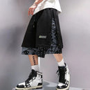 Men Short Basketball Paisley Hippie Streetwear Hip Hop Harajuku Retro Printed Irregular Loose Wide leg
