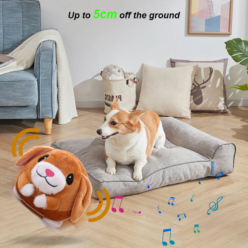 Electronic Pet Dog Toy Music Vibration Bouncing Jump Ball Toys Singing Talking Interactive Plush Doll Gifts for Dogs and Cats