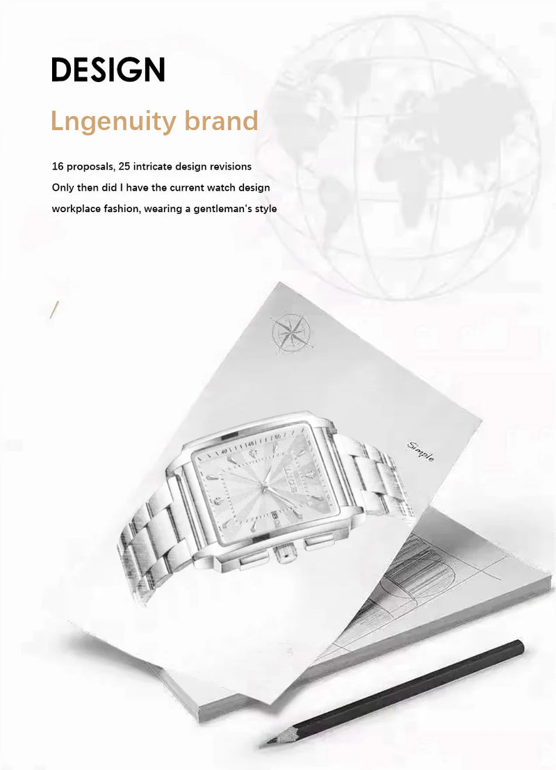 LIGE Gold Stainless Steel Men Watches Quartz Waterproof Luminous Male Clock Business Sport Mens Watch Luxury Calendar Man Watch