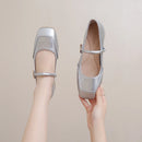 أحذية ماري جين النسائية الجديدة 2024، أحذية أنيقة غير متعبة، فم ضحل، أحذية مسطحة بكعب منخفض للنساء