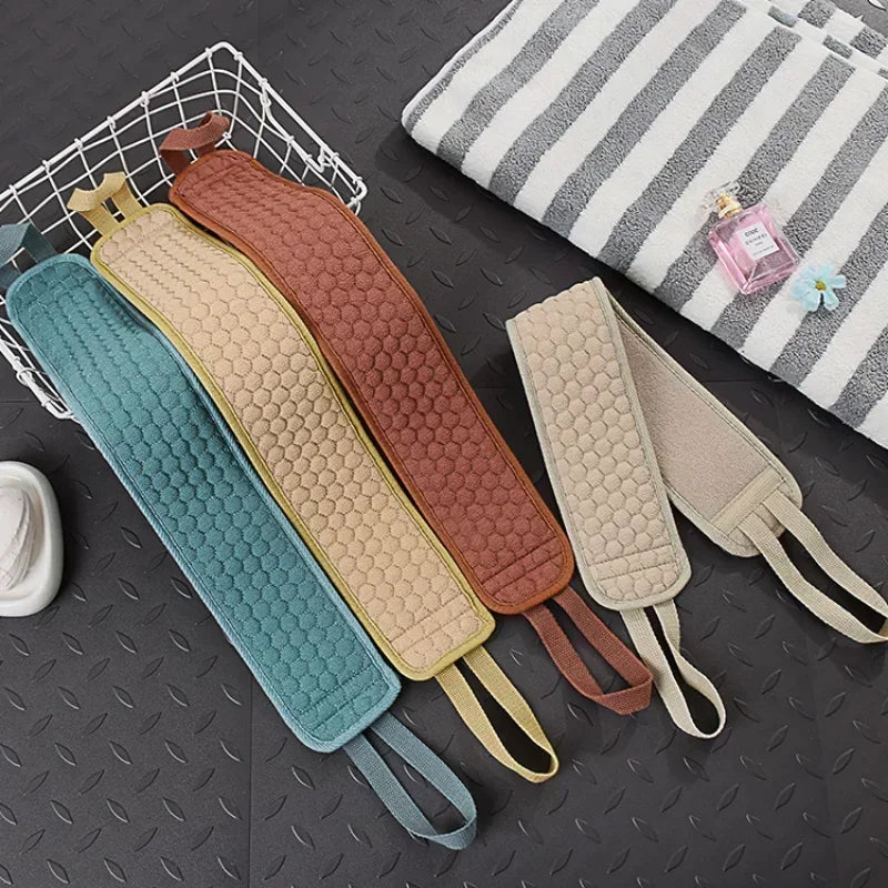 Cepillo exfoliante para ducha, exfoliante corporal, cinturón de baño, toalla, bola, cepillo para fregar la espalda, limpieza de barro, paño corporal coreano, correa de tracción japonesa