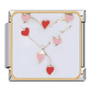 Hapiship 2023 Fashions Game Moon Bingo Princess Heart Charm Links Fit 9mm Bracelet Stainless Steel Making DIY Jewelry DJ717-D