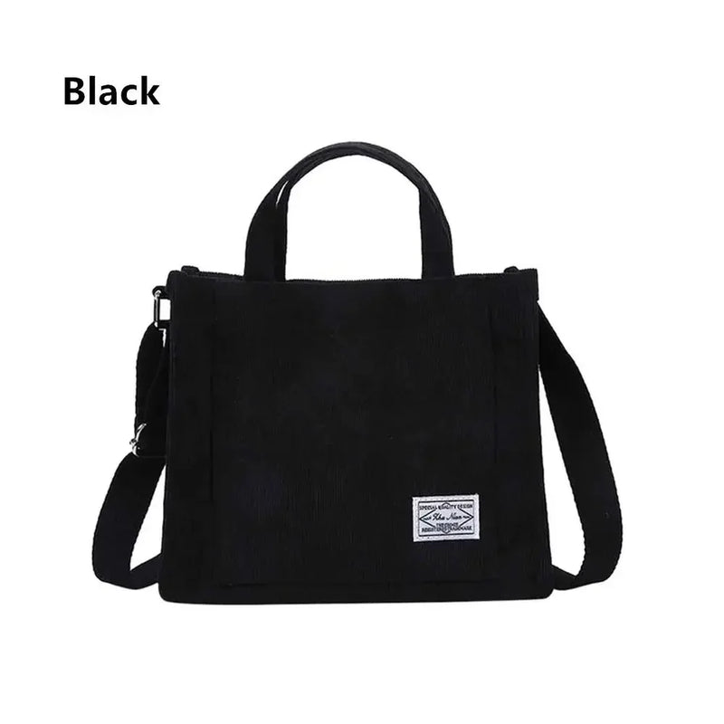 New Minimalist Corduroy Small Square Handbag Fashionable And Trendy Women's Shoulder Bag Versatile Handbag