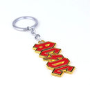 AC DC Logo Pendant Necklace Keychain Rock Band Women Men's Punk Jewelry For Fans Gift
