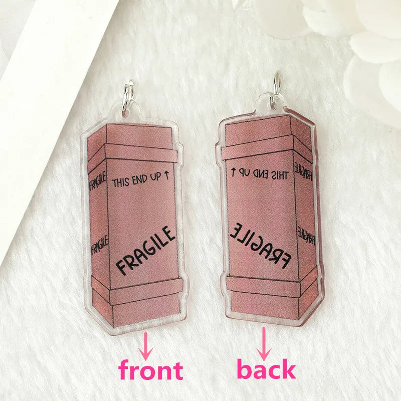 6Pcs Halloween Charms Creative Acrylic Fragile Strange Desk Lamp Pendant  Jewlery Findings For Necklace Keychain  Diy