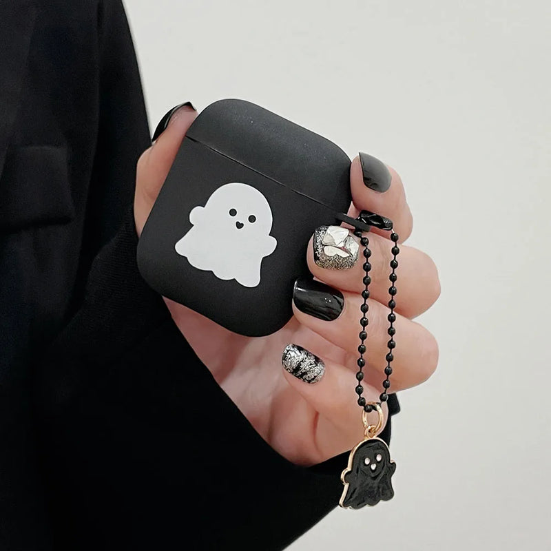 Cartoon Cat Lovers Matte Protective Case For AirPods 1/2/3/4 Soft Cute Cover for AirPods Pro 2 Bluetooth Earphone Case Keyring