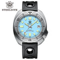 STEELDIVE SD1981 Steel Bezel Super Luminous AR Sapphire Glass NH35 Automatic 200m Waterproof Mens Dive Watch with Milled Clasp