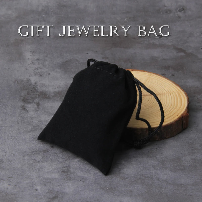 Stainless Steel Nordic Viking Norse Raven Bracelet Men Wristband Cuff Bracelets with viking wooden box