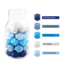 Kovict 14/17mm 10pcs Hexagon Silicone Beads For Jewelry Making Silicone Bead To Make Bracelets Necklace Making Accessories