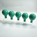 Rubber Head Glass Vacuum Cupping Cups Family Medical Vacuum Cans Suction Therapy Device Back Body Massage Health Care Tools