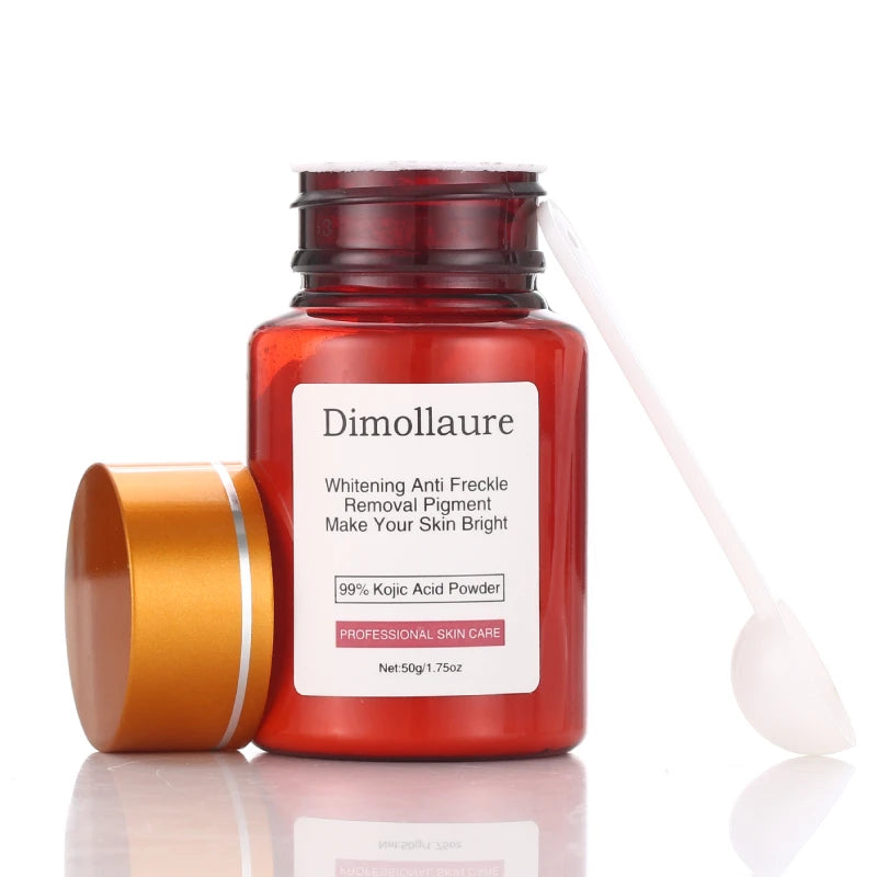 Dimollaure 1% Hyaluronic Acid +99% Kojic Acid Essence Powder,Moisturizing Friming Skin Care Skin Streaming Face Cream
