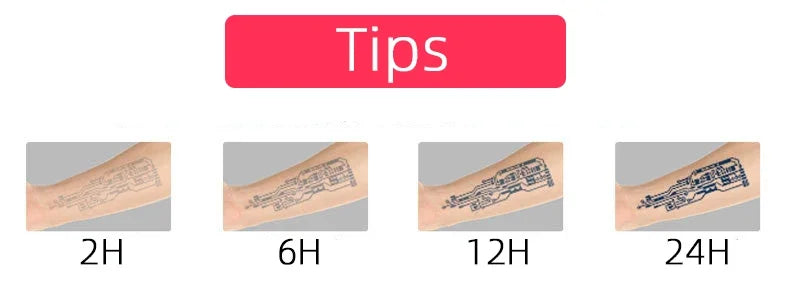 Herbal Dragon Temporary Tattoos for Women Man Arm Tattoo Art Waterproof Tattoo Lasting Japanese Sticker Tatuajes Temporales