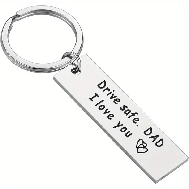 1pc Dad Gifts from Daughter - Drive Safe Dad Keychain I Love You Father Daughter Gifts Christmas Valentines Birthday Gifts