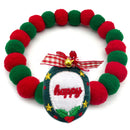 20pcs Christmas Cute Ball Collars Small Dog Bow Ties Neckties Dog Supplies Grooming Accessories for Small Middle Large Dog