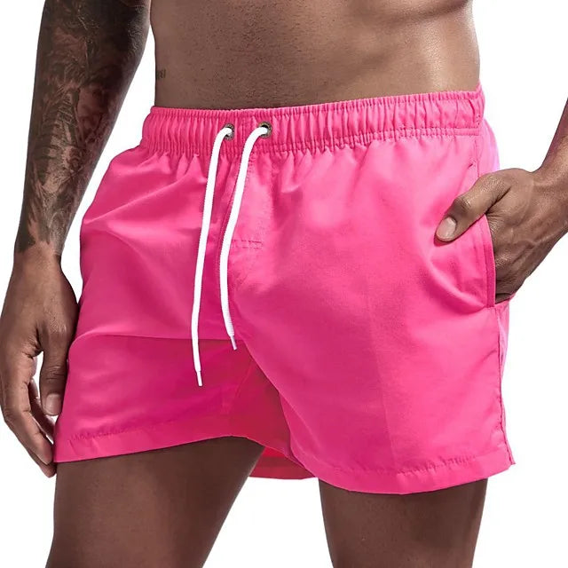 Men's Quick Dry Board Shorts Swim Trunks Bathing Suit Breathable Drawstring With Pockets for Surfing Beach Cusual Summer