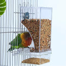Bird Feeder Automatic Dispenser Anti-Splash Dust Dispensing Feeder Box for Small and Medium Parakeets Bird Cage Accessories