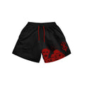 Anime Shorts Baki Haman Print Male Streetwear Beach Shorts Casual Loose Men Elastic Waist Black Shorts