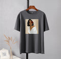 Hirsionsan Aesthetic Figures T Shirts for Women Summer Simple Soft Cotton Basic Tops Female Oversized Korean Short Sleeve Tees
