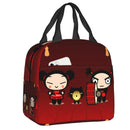 Cartoon Anime Pucca Lunch Bag Women Cooler Warm Thermal Insulated Lunch Box for Work School Office Picnic Food Tote Bags