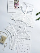 AltGoth Gothic Sexy Fishnet Jumpsuit Women Harajuku Streetwear Mall Goth See Through Bodysuit Nightclub Hollow Out Emo Rompers