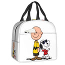 Custom Rock Tees Group Walk Snoopy Lunch Bag Women Cooler Thermal Insulated Lunch Boxes for Kids School