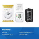 Monitor digital con sensor de presión arterial para brazo, tensiómetro, tonómetro automático, medidor de frecuencia cardíaca y pulso.