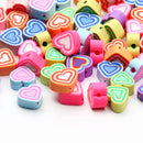 20/50/100pcs Mixed Love Heart Clay Spacer Beads Polymer Clay Beads For Jewelry Making Diy Bracelet Necklace Handmade Accessories