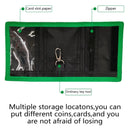 Kids Wallet for Boy Sports Football Soccer Pattern Trifold Wallet wtih Lanyard Zippered Coin Pocket and Card Holder