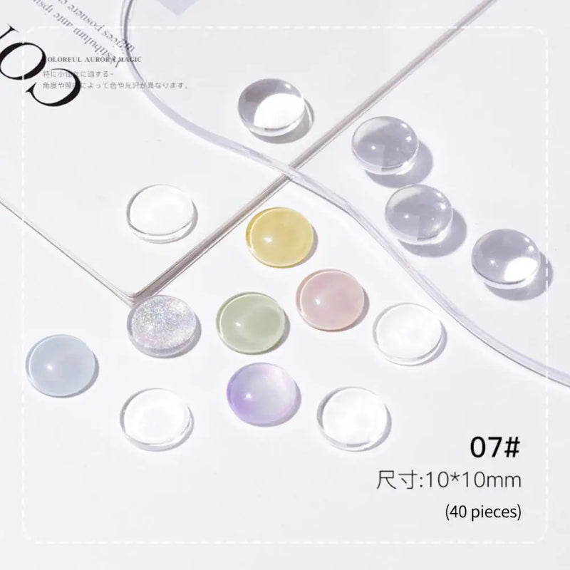 120/40/1pc Solid Glass Color Nail Art Display Board Tips Card Manicure Tools UV Gel Polish Palette Color Chart Nails Practicing