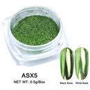 Red Chrome Nail Powder Y2K Metallic Mirror Effect Pigment Fine Rubbing Nail Glitter Flakes Dust Valentine Decorations Manicure