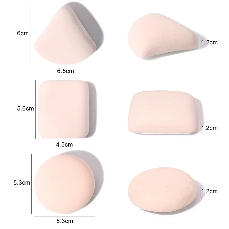 3Pcs Soft Cute Makeup Puff Set Dry Wet Combined Cosmetic Sponge Cushion Puff Foundation Cream Blender Makeup Tools Accessories