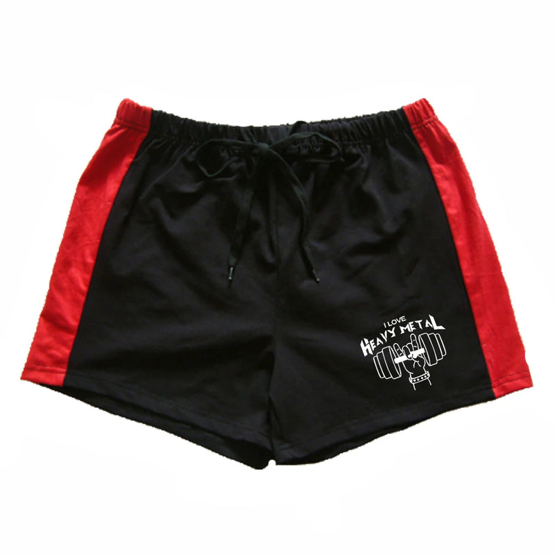 Men's summer cool personalized dumbbell print pattern gym fitness jogging beach leisure comfortable refreshing sports shorts