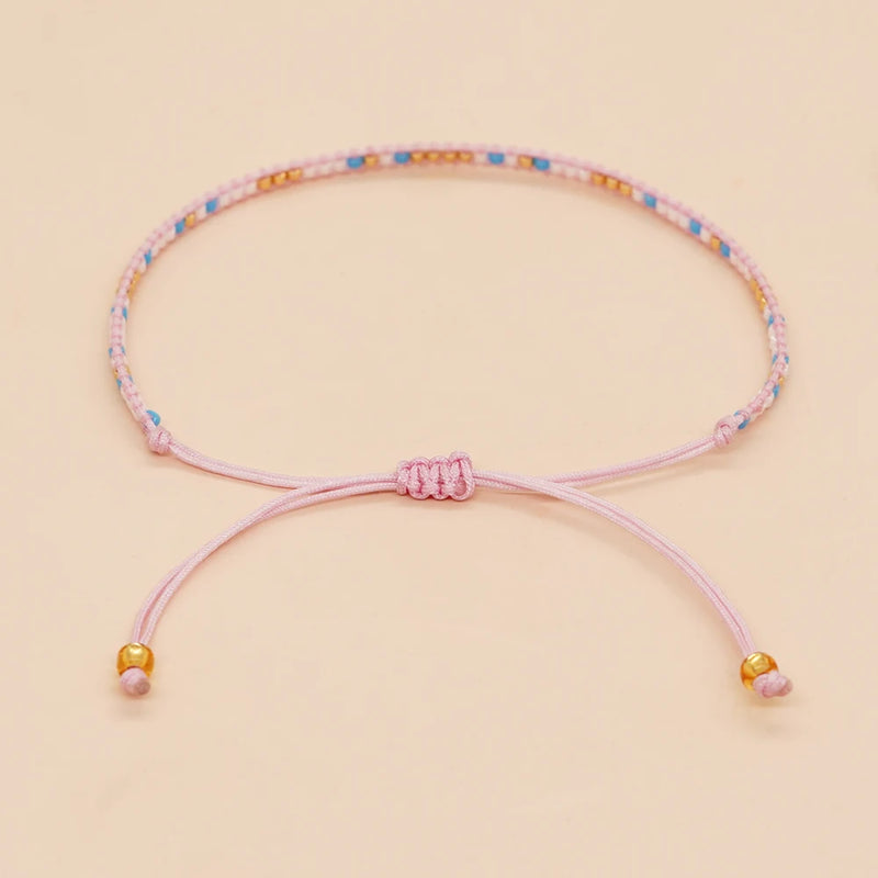 Women Miyuki Seed Beaded Bracelet Boho Jewelry Handmade Gift Rope Chain Charm Bracelets for Teen Girl Friendship Pulsera