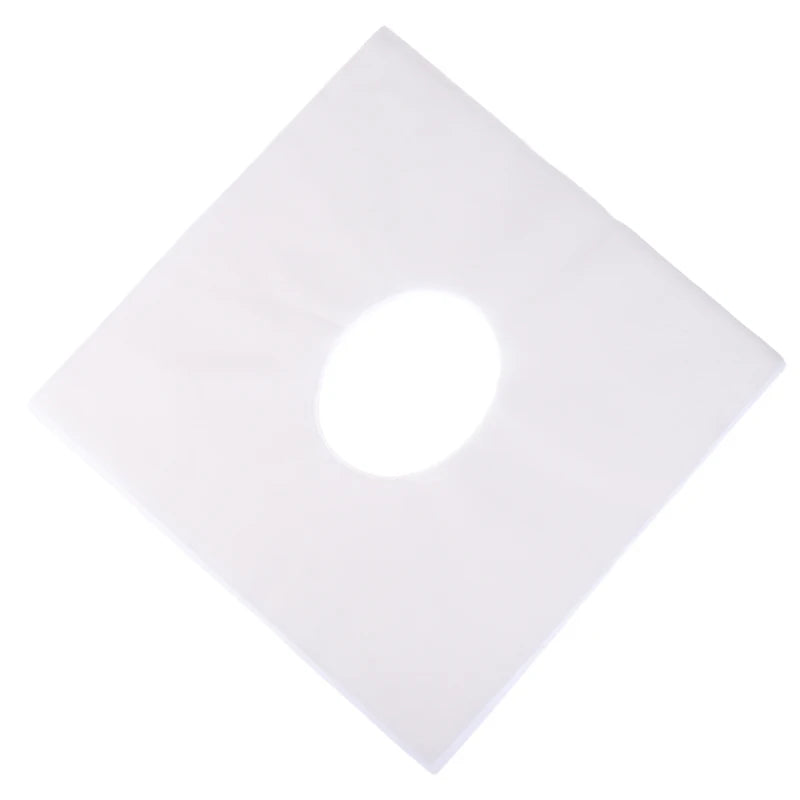 100pcs Spa Salon Disposable Massage Face Rest Cushion Covers Cradle Sheets Headrest Pillow Paper Massage Face Cradle Table Cover