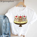 Frenchies In Love Animal Print T-Shirt Women'S Clothing French Bulldog Tshirt Femme Harajuku Kawaii Clothes Dog Lover T Shirt