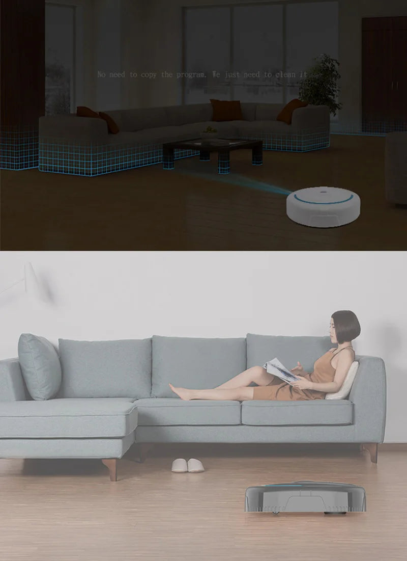 Xiaomi 5-in-1 Rechargeable USB Mini Smart Robotic Wireless Vacuum Cleaner Home Multi-Mode Home Sweeper For Wet Dry Carpet Floor