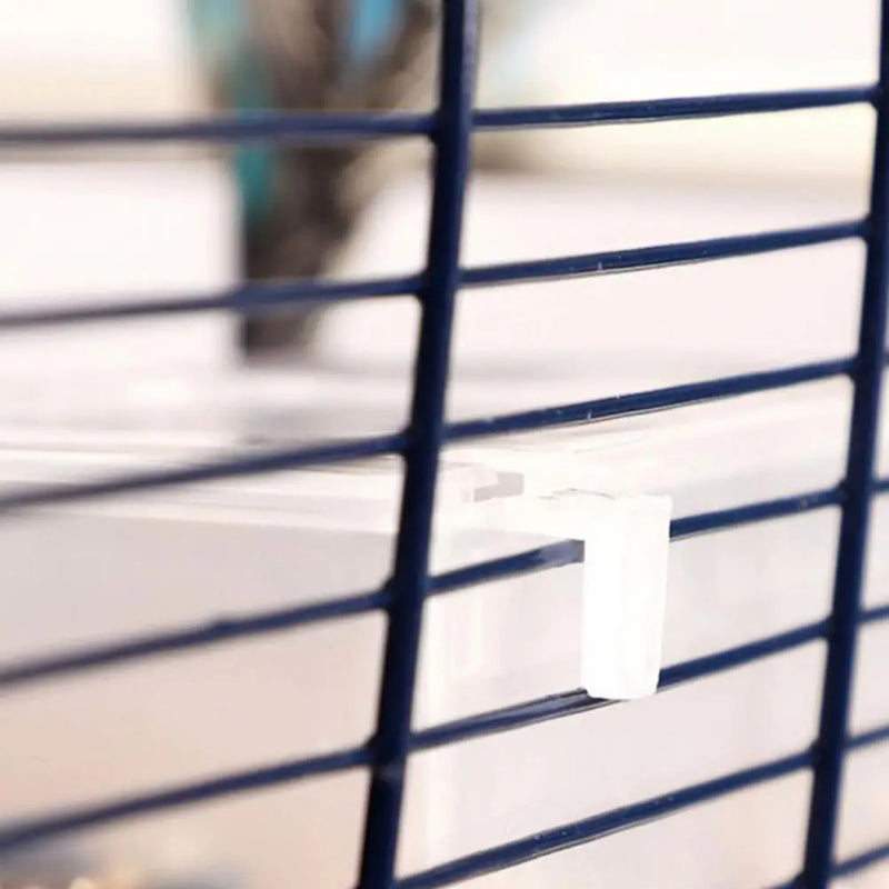 Parrot Feeder Drinker Bird Food Box Hanging Bowl Transparent Anti-Spill Water Tank Cage Bird Supplies Pet Plastic Food Container