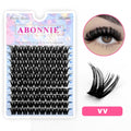 Abonnie Lash Clusters DIY Eyelash C/D Curl Mega 60 Segmented Fluffy Volume Individual Clusters Lashes