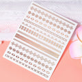 1 Pc Nail Strip Stickers Black/Gold/Rose Gold/Silver Metal Strip Tape Nail Art Adhesive DIY Foil Tips Nail Sticker Decals NK11