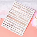 1 Pc Nail Strip Stickers Black/Gold/Rose Gold/Silver Metal Strip Tape Nail Art Adhesive DIY Foil Tips Nail Sticker Decals NK11
