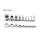 316L Stainless Steel Ear Plugs and Tunnels Piercings Black Screwed Earring Expander Earlet Gauges Body Piercings Jewelry