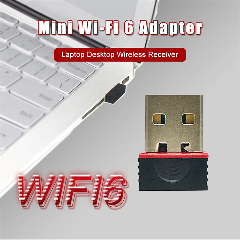 2.4Ghz Wireless Mini USB Wifi Adapter 150Mbps Ethernet Network Card USB 2.0 Receiver Dongle 802.11ax For PC Laptop Win 7 8 10 11