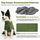 Benepaw Winter Double-Layer Dog Jacket Waterproof Windproof Reflective Strip Pet Coat Clothing For Medium Large Dogs Warming