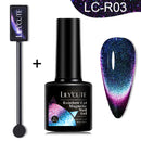 LILYCUTE 7ML 9D Cat Magnetic Gel Polish Set Semi Permanent Soak Off UV LED Glitter Nails Magnet Stick Black Gel Needed