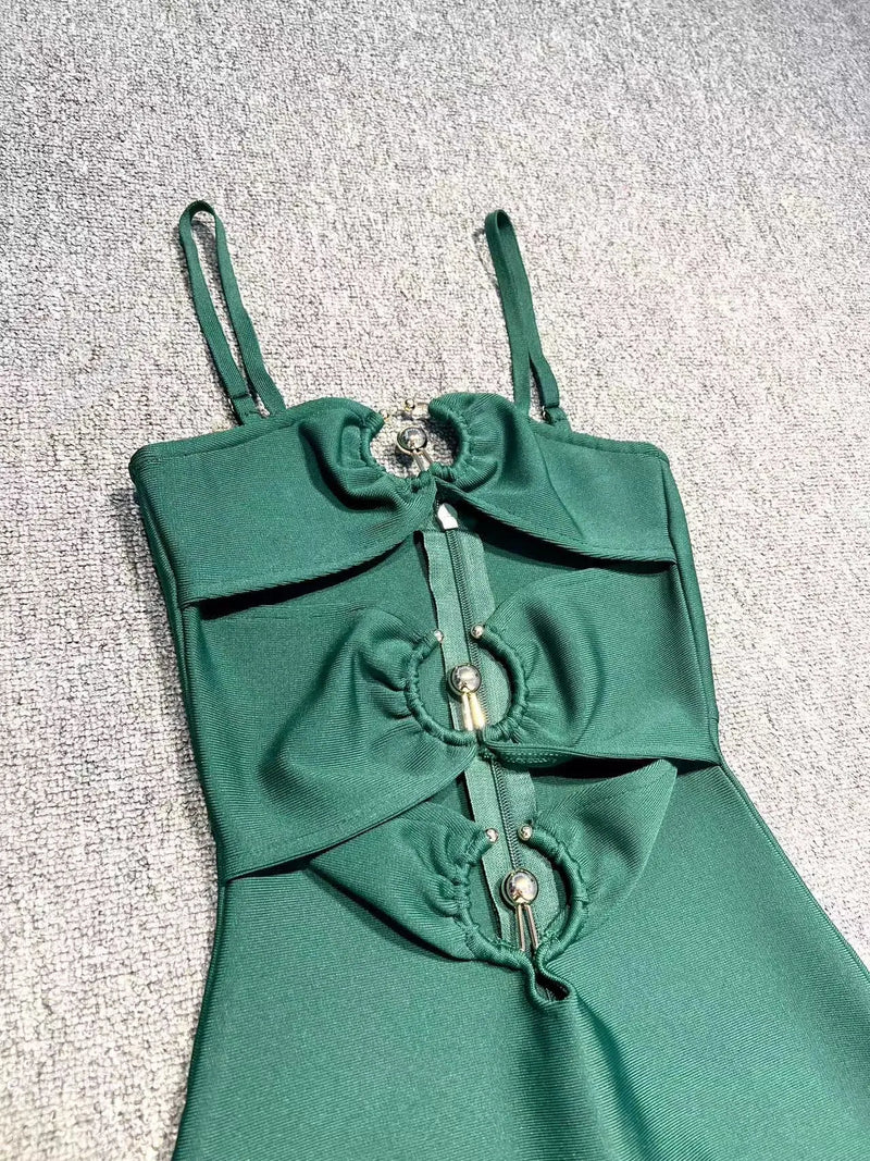 Black Sexy Hollow Out Bandage Prom Bodycon Bandage Dress Sexy Sleeveless Brown Runway Cocktail Celebrity Evening Party Dress