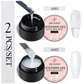 2/3pcs Extension Nail Polish Set Clear White Pink Gold Foil Glitter Quick Builder Gel Uv Led Nail Glue Nail Tips Extension Kit