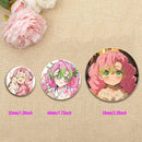58mm Round Cartoon Brooches Kanroji Mitsuri Pins Anime Badge for Backpack Accessories Hat Decoration HD Print Handmade Gifts