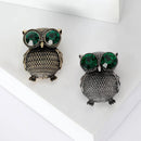 Rhinestone Owl Brooches for Women Bird Pin Event Party Backpack Decoration Clothes Accessories