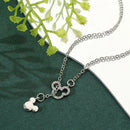 Disney Anime Mickey Mouse Necklace Kawaii Minnie Metal Pendant Cartoon Simple Necklace for Women Accessories Gifts